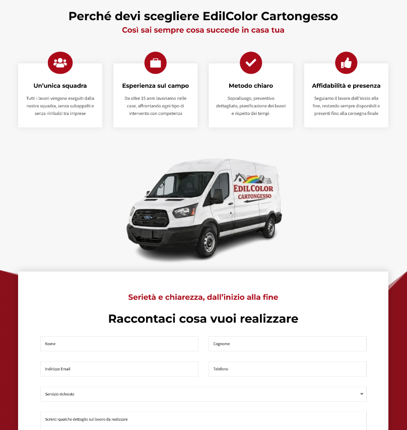 Sito Edilcolor Cartongesso - Sito Web Azienda